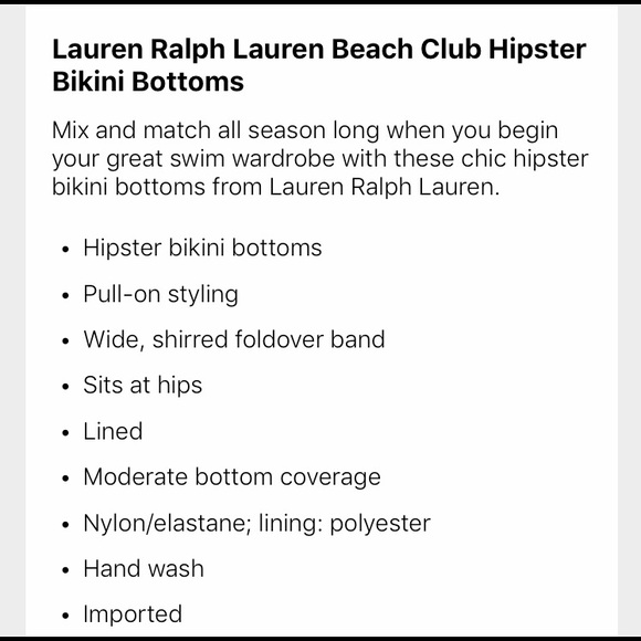 Lauren Hipster Bikini Bottoms - Picture 5 of 7